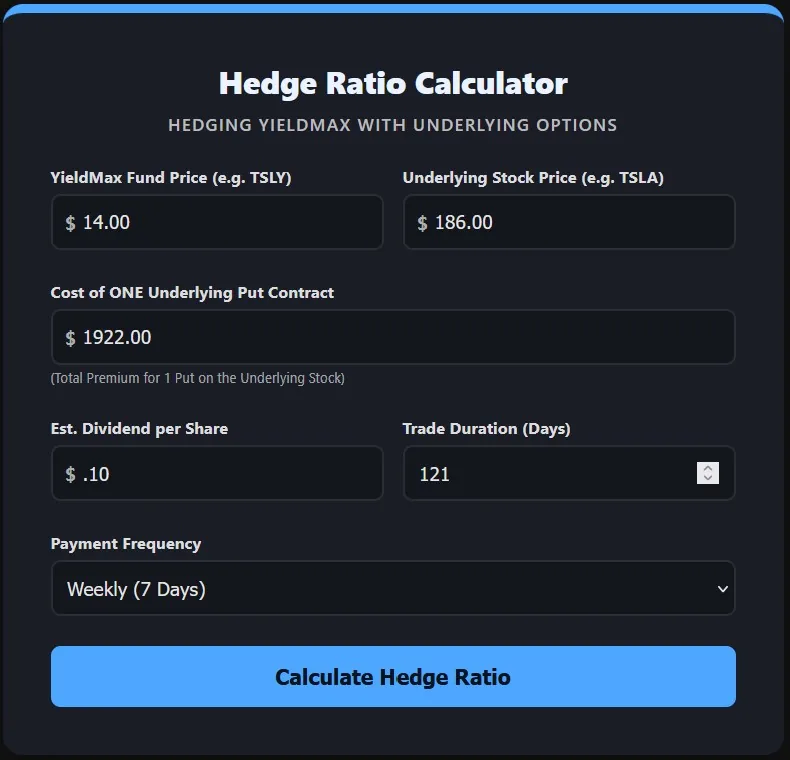 Hedge Ratio Calculator â€