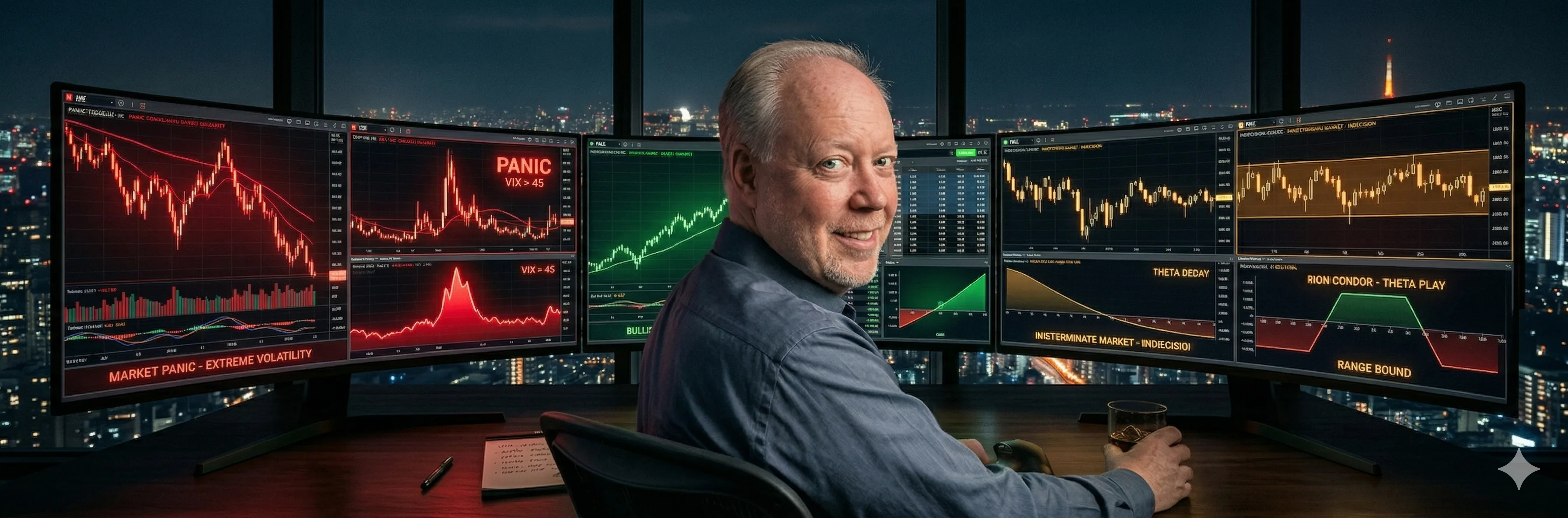 The Only Three Options Trades I'd Let a Beginner Touch — Panic, Calm, and Indecision